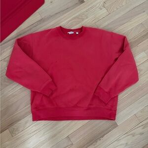 Aritzia Red Crewneck Sweater